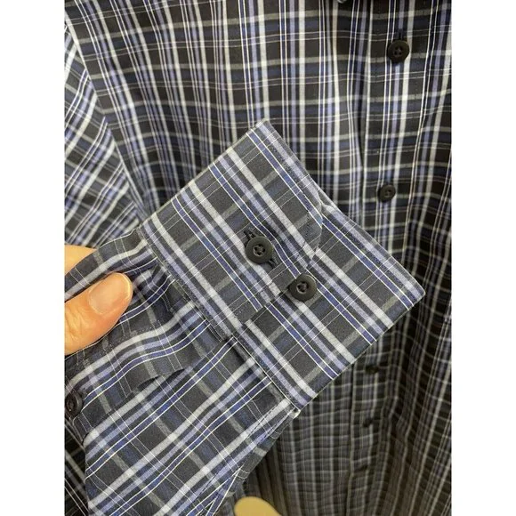 Men's Slim Fit M Untuck It Button Down Wrinkle Free, 100% Cotton Shirt - Picture 6 of 10